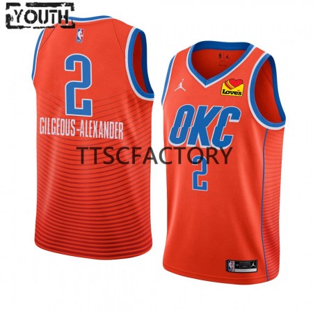 Kinder NBA Oklahoma City Thunder Trikot Shai Gilgeous-Alexander 2 Nike 2022-23 Statement Edition Orange Swingman